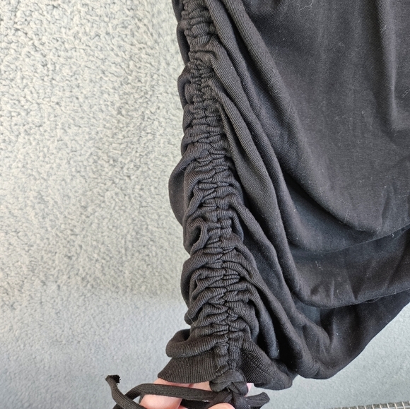 Good American Black Ruched Mini Dress - Picture 5 of 10